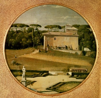 ボルゲーゼ公園の庭園にある「ラファエルのカジノ」、1807 作： Jean Auguste Dominique Ingres